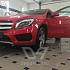 Комплексная мойка и химчистка для красного Mercedez-Benz GLA
